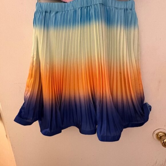 SIMKHAI Braelynn Ombré Plissé Minidress, Sz 10, NWT, Retail $495 - Picture 8 of 9